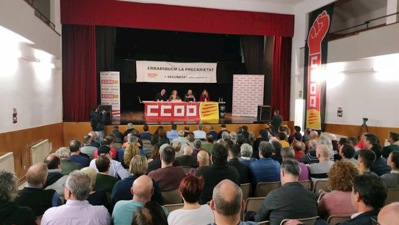 Asamblea para preparar la huelga del 19 de febrero de la petroquímica de Tarragona | @CCOOCATALUNYA ep asamblea para preparar la huelga del 19 de febrero de la petroquimica de tarragona