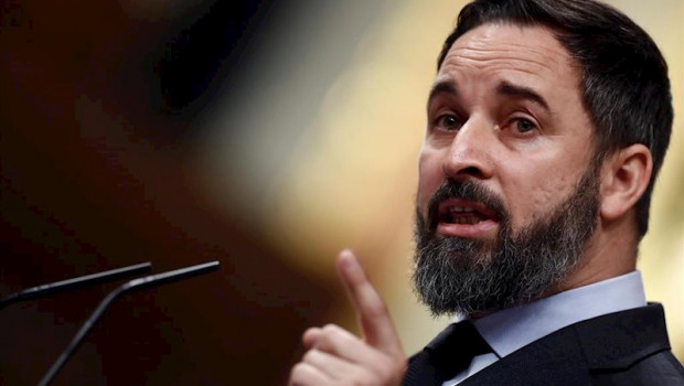 ep el lider de vox santiago abascal durante su intervencion en el pleno del congreso