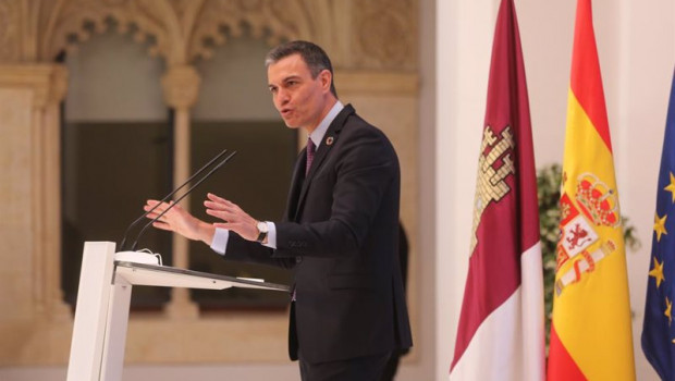 ep el presidente de castilla la mancha pedro sanchez desde toledo