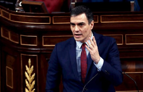 ep el presidente del gobierno pedro sanchez durante su intervencion en el pleno celebrado este
