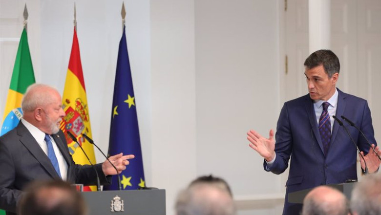 ep el presidente del gobierno pedro sanchez junto al presidente de la republica federativa de brasil ep el presidente del gobierno pedro sanchez junto al presidente de la republica federativa de brasil