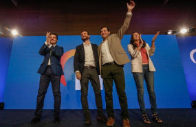 ep el presidente del pp pablo casado y el presidente del pp-a y de la junta de andalucia juanma