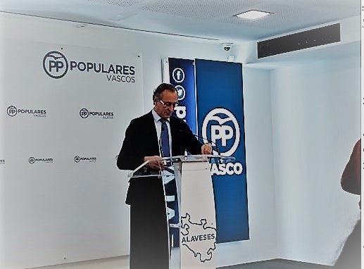 ep el presidente del pp vasco alfonso alonso en rueda de prensa en vitoria