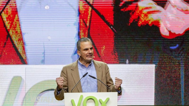 ep el secretario general de vox javier ortega smith en vistalegre 8 de marzo de 2020