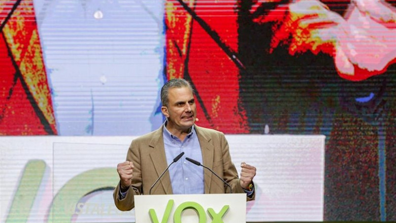 ep el secretario general de vox javier ortega smith en vistalegre 8 de marzo de 2020