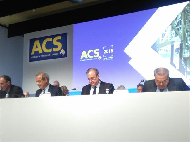Florentino Pérez en la junta d'accionistes d'ACS | EUROPA PRESS ep florentino perezla junta daccionistes dacs