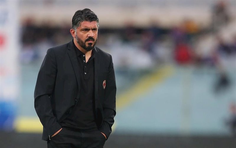 ep gennaro gattuso en su etapa como entrenador del ac milan