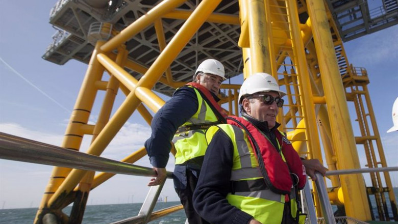 Ignacio Galán, en un parque eólico marino de Iberdrola | CHRIS JAMES / CHRIS JAMES - Archivo ep ignacio galan en un parque eolico marino de iberdrola