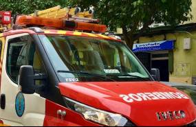 ep jaen- sucesos- una veintena de desalojados y dos atendidos por un fuego en una vivienda en