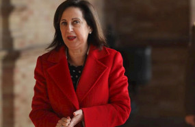 ep la ministra de defensa margarita robles durante su visita al cuartel general de la fuerza
