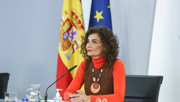 ep la ministra de hacienda maria jesus montero durante una rueda de prensa convocada ante los medios