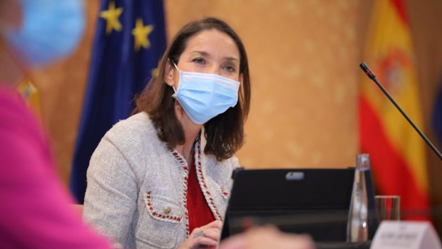 ep la ministra de industria comercio y turismo reyes maroto en el acto de este lunes