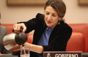ep la ministra de trabajo y economia social yolanda diaz durante su comparecencia en la comision de