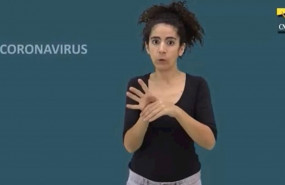 ep la palabra coronavirus en lengua de signos