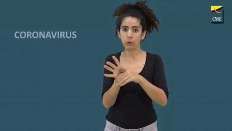 ep la palabra coronavirus en lengua de signos ep la palabra coronavirus en lengua de signos