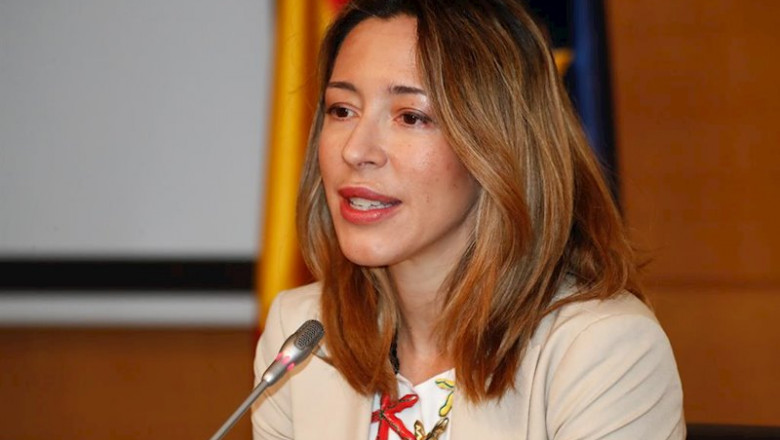 La secretaria de Estado de Comercio, Xiana Méndez, interviene durante la presentación de la revista 'Información Comercial Española' en el Ministerio de Industria. | Óscar J.Barroso - Europa Press - Archivo ep la secretaria de estado de comercio xiana mendez interviene durante la presentacion de la revista