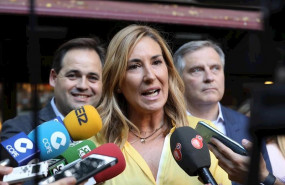 ep la vicesecretaria de organizacion del pp ana beltran en declaraciones a los medios junto al