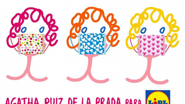ep lidl y agatha ruiz de la prada lanzan una coleccion de mascarillas solidarias