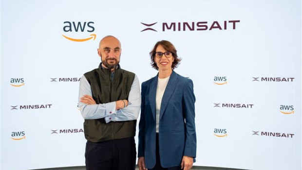 ep luis abril ceo de minsait y suzana curic country leader aws iberia ep luis abril ceo de minsait y suzana curic country leader aws iberia