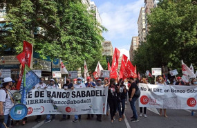 ep manifestacion en murcia en protesta por el ere de banco sabadell a 8 de octubre de 2021 ep manifestacion en murcia en protesta por el ere de banco sabadell a 8 de octubre de 2021