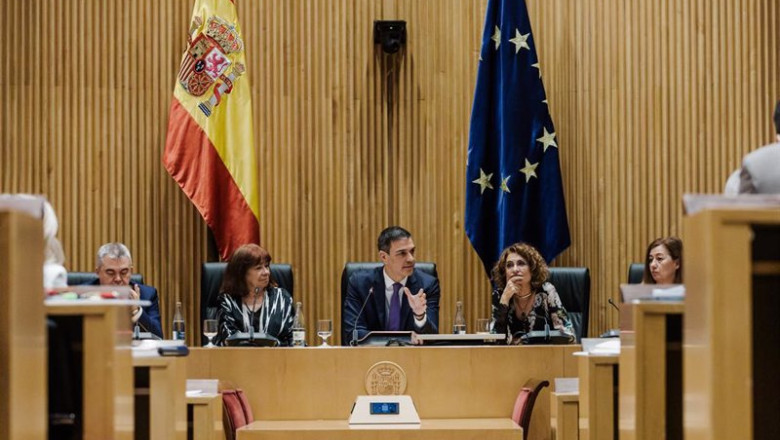 ep pedro sanchez en el centro durante la reunion interparlamentaria en el congreso ep pedro sanchez en el centro durante la reunion interparlamentaria en el congreso