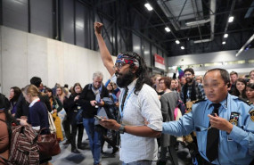 ep protesta por la falta de toma de decisiones para frenar el cambio climatico durante la cop25 de