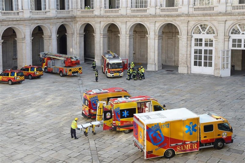 ep simulacro de actuacion del palacio real de madrid