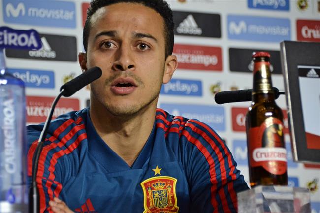 Thiago Alcántara durante una rueda de prensa | EUROPA PRESS - Archivo ep thiago alcantara duranteruedaprensa