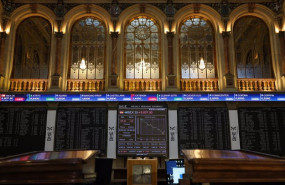 ep un panel del ibex 35 en el palacio de la bolsa a 19 de enero de 2023 en madrid espana 20230214131704