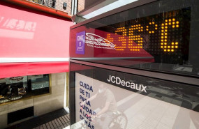 ep un termometro en madrid a mas de un mes para que comience el verano y cuando la capital ya ha