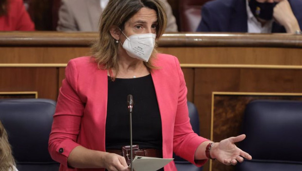 ep archivo   la ministra de transicion ecologica teresa ribera interviene en una sesion de control