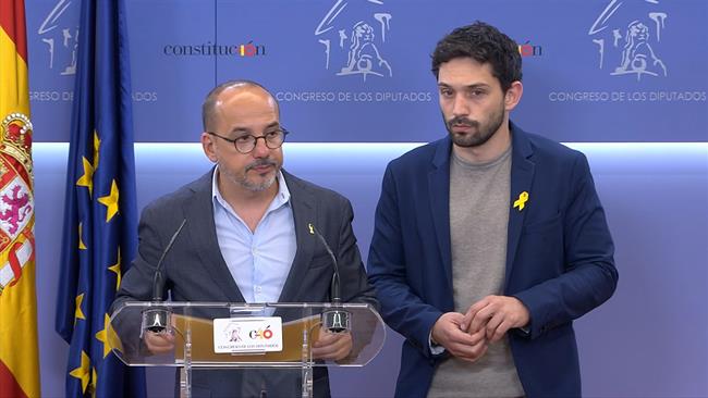 Carles Campuzano en rueda de prensa en el Congreso | Europa Press ep carles campuzanoruedaprensacongreso