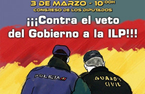 ep cartel concentracion policias nacionales y guardias civiles contra el veto a la ilp de jusapol