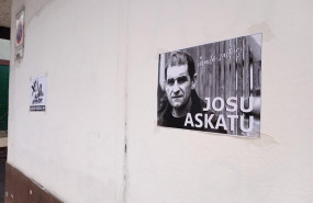 ep cartel de apoyo a josu ternera en su pueblo natal ugao-miraballes vizcaya