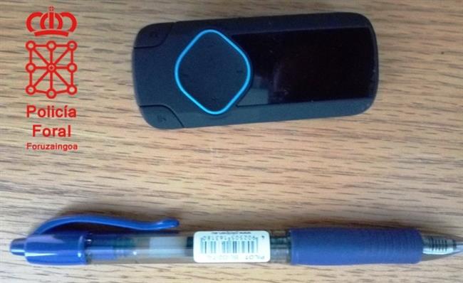 Dispositivo usado para copiar en el examen | POLICÍA FORAL ep dispositivo usadocopiarexamen