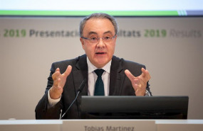 ep el consejero delegado de cellnex telecom tobias martinez en la rueda de prensa en febrero para
