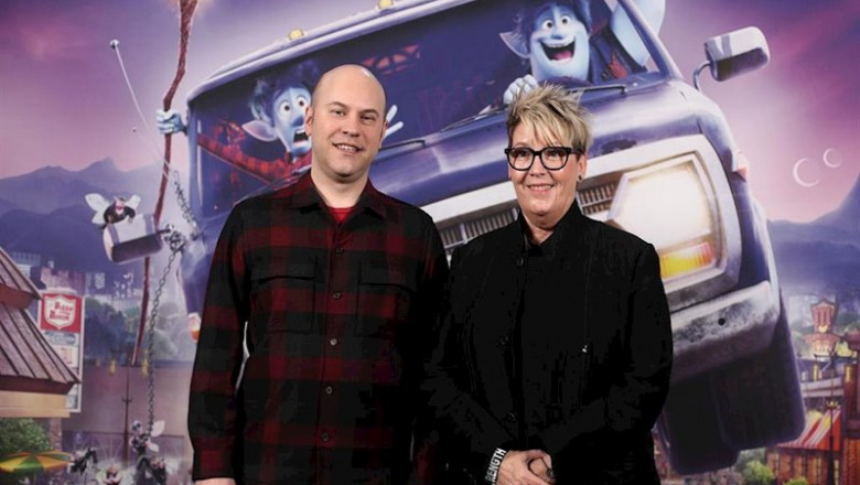 ep el director guionista y animador dan scanlon i junto a la productora de cine para pixar kori rae ep el director guionista y animador dan scanlon i junto a la productora de cine para pixar kori rae