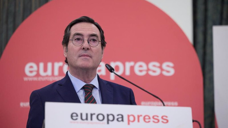 ep el presidente de la ceoe antonio garamendi interviene durante un encuentro informativo de europa ep el presidente de la ceoe antonio garamendi interviene durante un encuentro informativo de europa