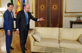 ep el presidente de la junta juanma moreno reunido con el vicepresidente del banco central europeo