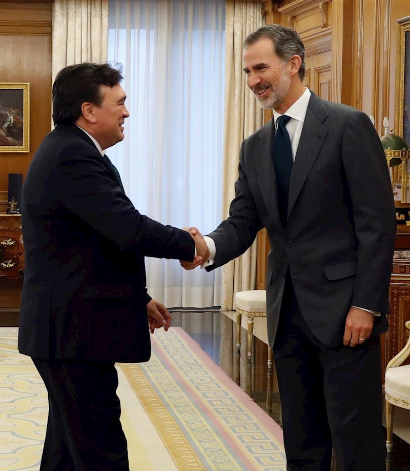 ep el rey felipe vi recibe al diputado de teruel existe tomas guitarte en el palacio de la zarzuela