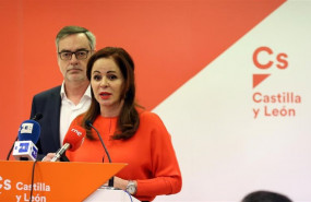 ep el secretario general de ciudadanos jose manuel villegas y la expresidenta de las cortes de