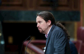 ep el secretario general de podemos pablo iglesias interviene desde la tribuna del congreso de los