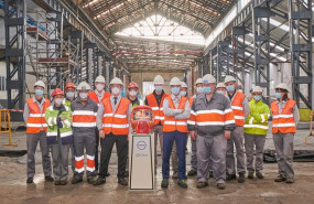ep inicio de las obras de la nueva linea de modelado de nissan los corrales