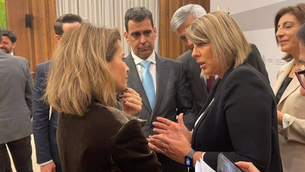 ep la alcaldesa de cartagena noelia arroyo y la ministra de transportes movilidad y agenda urbana