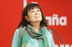 ep la presidenta del psoe cristina narbona interviene en una rueda de prensa posterior a la reunion
