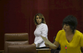 ep la secretaria general de psoe-a susana diaz i durante la intervencion de la lider de adelante