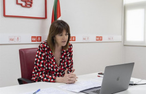 ep la secretaria general del pse-ee idoia mendia participa por videoconferencia en la reunion del