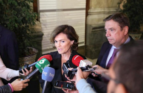 ep la vicepresidenta del gobierno en funciones carmen calvo atiende a los medios de comunicacion en