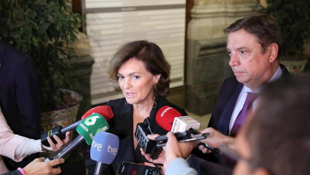 ep la vicepresidenta del gobierno en funciones carmen calvo atiende a los medios de comunicacion en