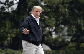 ep march 6 2020 - washington dc united states wearing a windbreaker jacket us president donald j